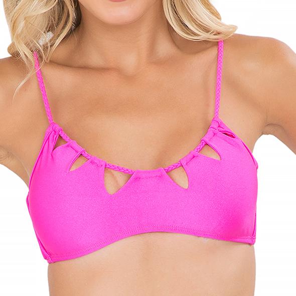 Luli Fama - Zig-zag Cut-out Bra In Too Hot Miami (l421031)