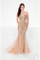Terani Prom - Strapless Sweetheart With Illusion Inset Beaded Prom Dress 1711p2364