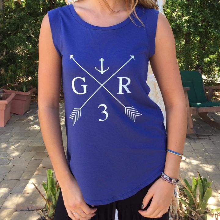 Gr Anchor Rocker Tank In Navy