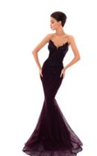 Tarik Ediz - 93465 Beaded Strapless Fitted Mermaid Gown