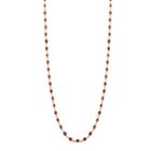 Tresor Collection - Ruby Oval Necklace In 18k Yellow Gold
