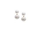 Tresor Collection - 18k Yellow Gold 2 Tier Earrings With Diamond Lente