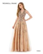 Morrell Maxie - 15892 Embellished Lace V-neck Ballgown
