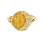 Logan Hollowell - New! 18k Waning Crescent Moon Phase Coin Ring