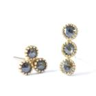 Nina Nguyen Jewelry - Trio Diamond 18k Gold Earrings