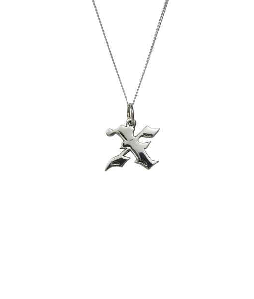 Femme Metale Jewelry - Love Letter X Charm Necklace