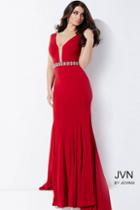 Jovani - Sleeveless Jersey Prom Dress Jvn36020