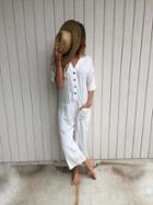 Tysa - Playdate Jumpsuit In Off White