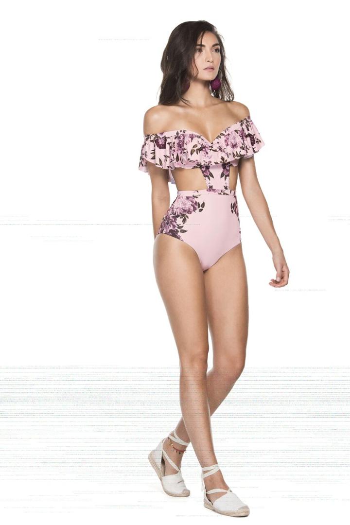 2018 Agua Bendita - Frida Appleblossom One Piece Af5006718e1