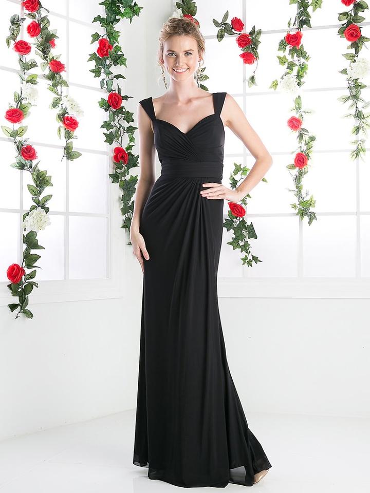 Cinderella Divine - Surplice Bodice Draping Sheath Dress