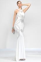 Alyce Paris Claudine - 2572 Long Dress In Diamond White