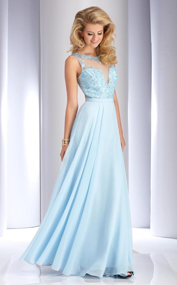 Clarisse - 2768 Lace Bateau A-line Dress