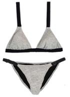 Leah Shlaer Swimwear - New! The Vida Bikini Bottom In French Terry Grey