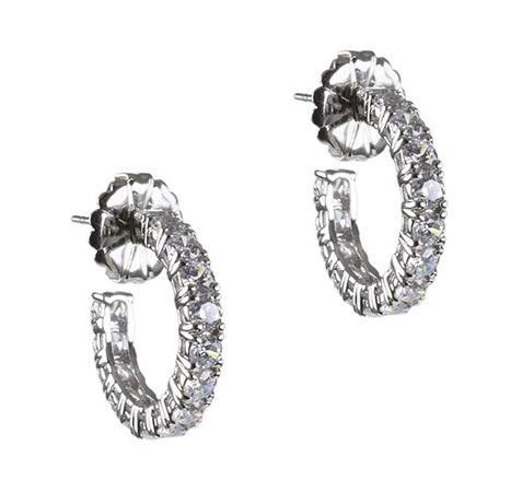 Cz By Kenneth Jay Lane - Mini Hoop Earrings