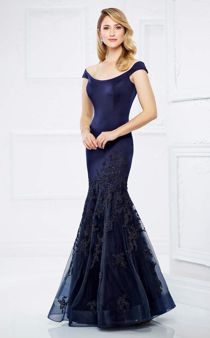 Montage By Mon Cheri - 217952 Off-shoulder Tulle Dress