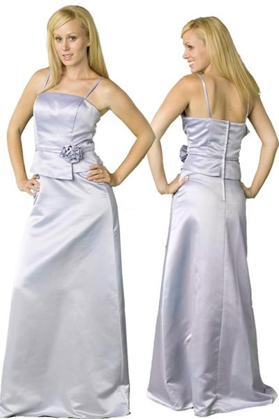 Milano Formals - B8845 Rosette Accented Straight-across Gown