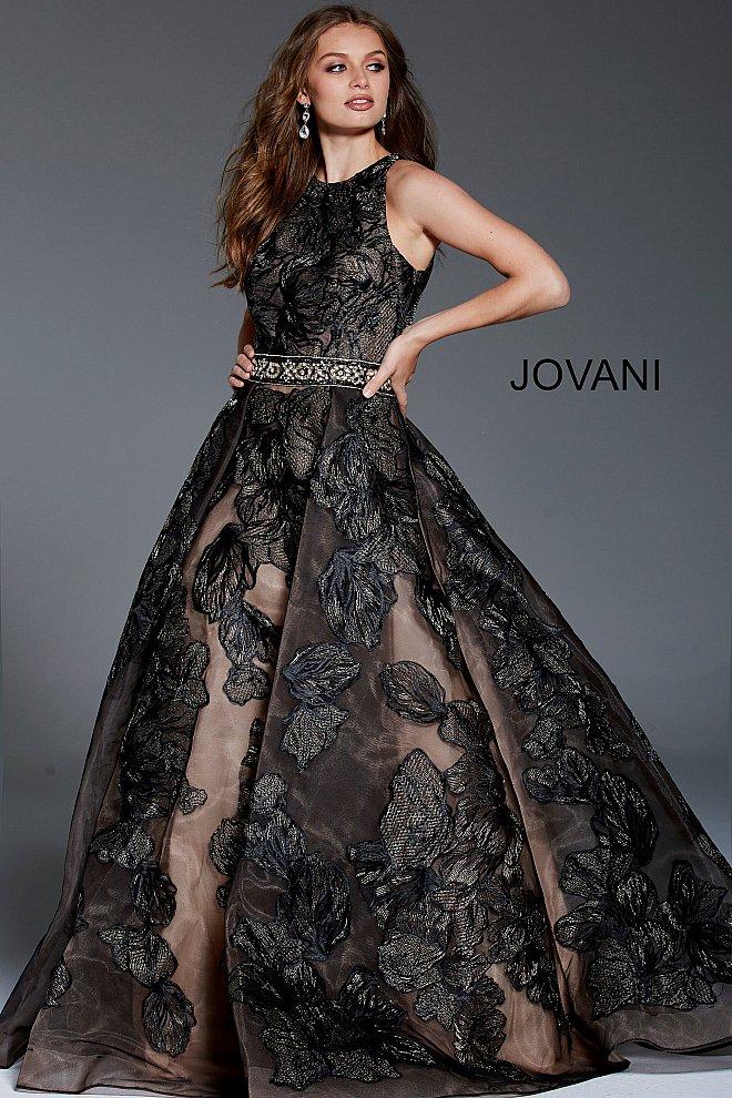Jovani - 58914 Sleeveless Fitted Jewel Ballgown