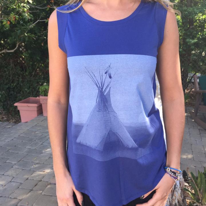 Moondance Rocker Tank In Navy