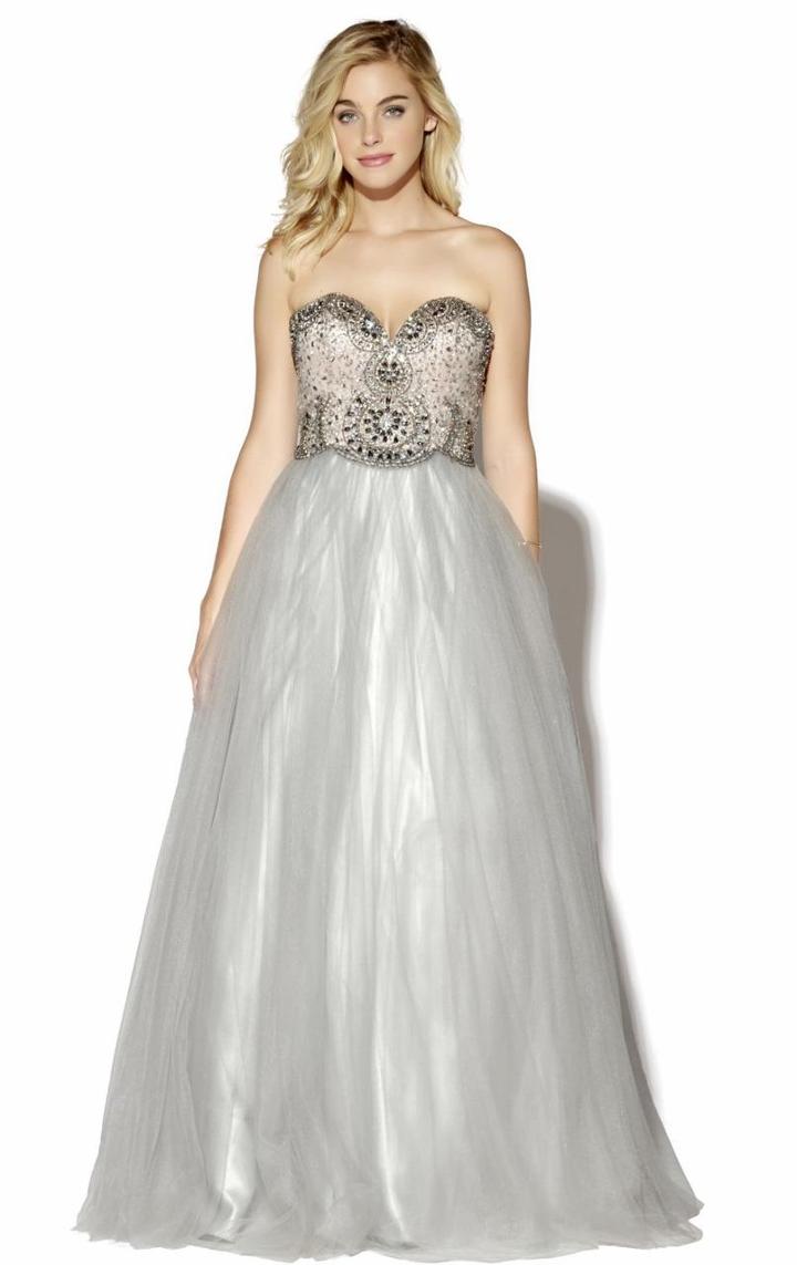 Jolene Collection - 16042- Dress In Grey Blush