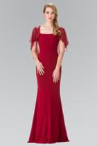 Elizabeth K - Caped Long Dress Gl2254