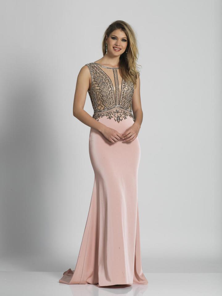 Dave & Johnny - A6422 Illusion Bateau Sheath Dress