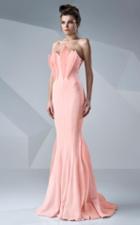 Mnm Couture - Fan Bustline Trumpet Dress G0646