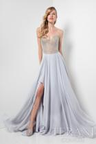 Terani Prom - Stunning Beaded Strapless Sweetheart Chiffon Ballgown 1711p2341
