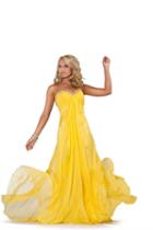 Jasz Couture - 4369ipa Dress In Yellow