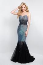 Blush - C1001 Embellished Sweetheart Mermaid Dress