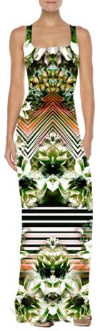 Johanne Beck - Juliette - Maxi Tank Dress / Emerald Geo 1s 1m