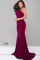 Jovani - Jersey Fitted Open Back Dress Jvn42892