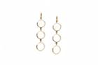 Tresor Collection - 18k Yellow Gold Earring With Rainbow Moonstone Smooth Round Default Title