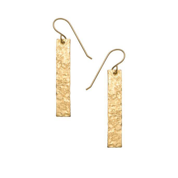 Heather Hawkins - Hammered Bar Earrings