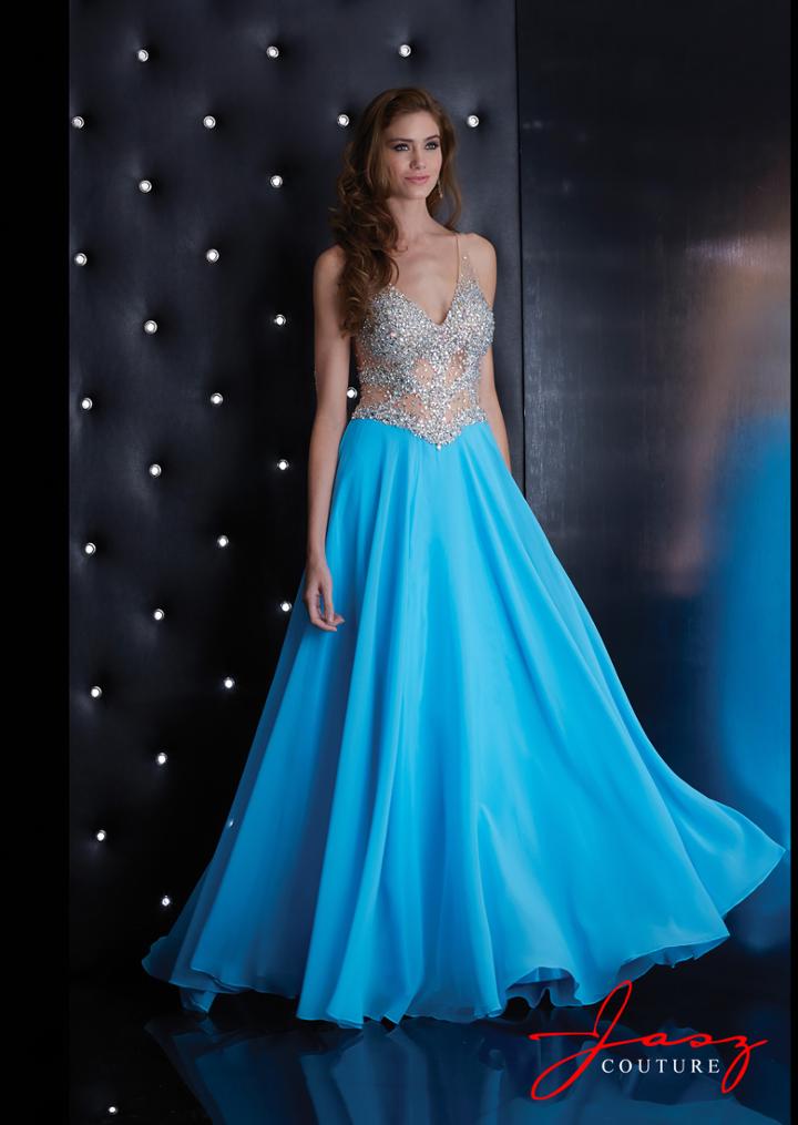 Jasz Couture - 5424 Dress In Sky Blue