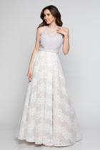 Milano Formals - E2379 Sleeveless Encrusted Lace Ballgown