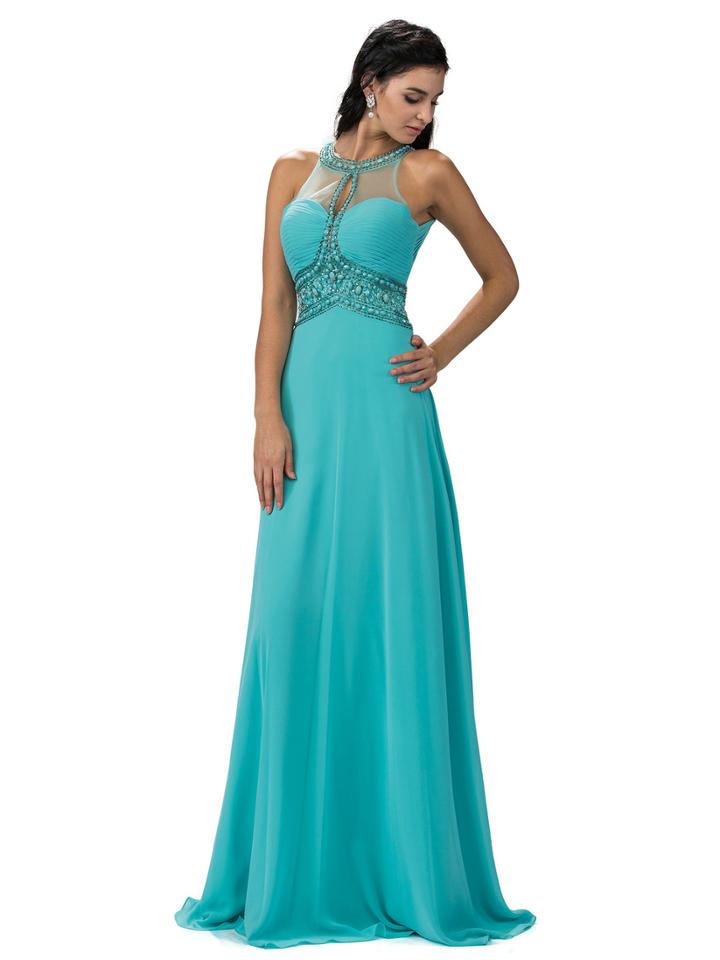 Dancing Queen - Ruched Sweetheart Beaded Embellished Empire Waist Long Gown 9270