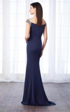 Cameron Blake - 217633 Beaded Bateau Neck Sheath Dress