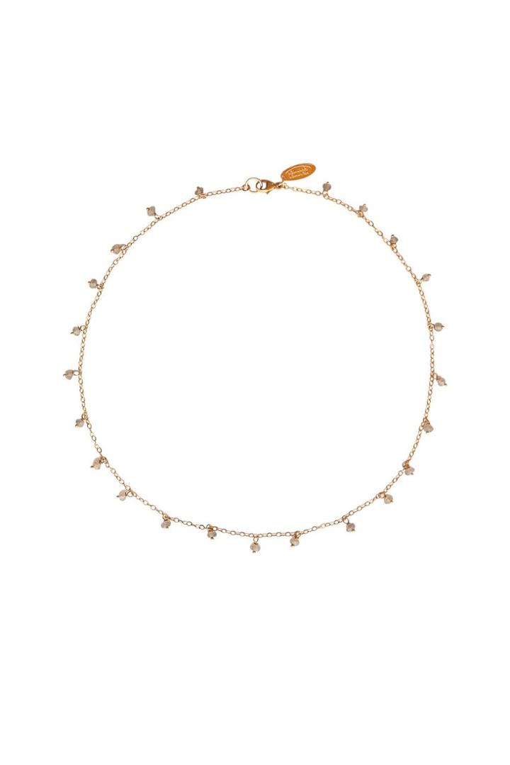 Heather Gardner - Bridal Dangling Faceted Labradorite Gemstone Necklace