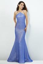 Angela And Alison - 81121 Halter Neck Fitted Gown