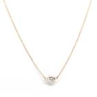Rachael Ryen - 14k Gold White Topaz Solitaire Necklace