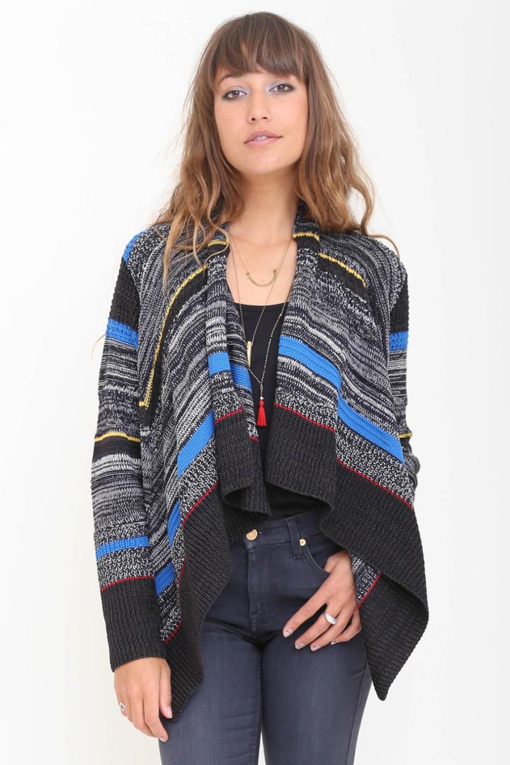 Goddis - Boca Cropped Cardigan In Bullseye