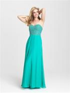 Madison James - 16-368 Dress In Aqua