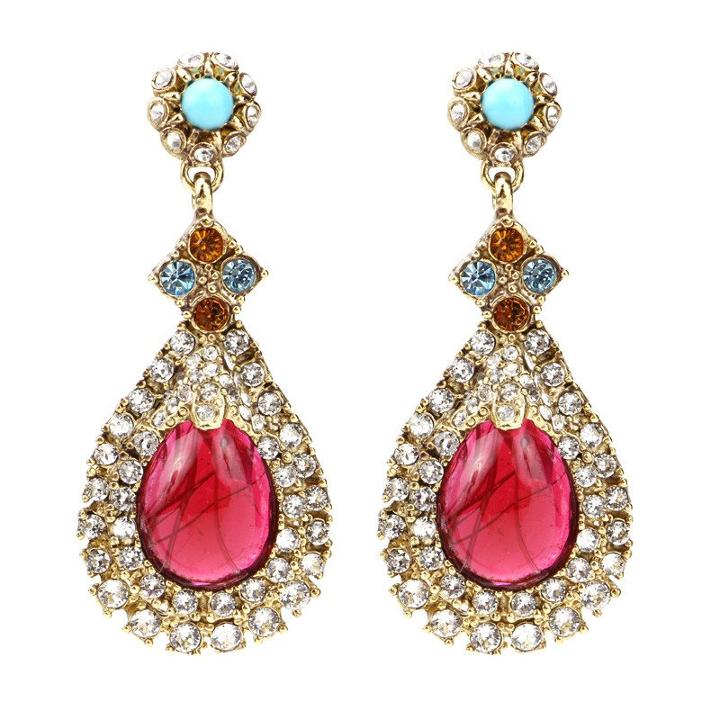 Ben-amun - Byzantine Pearl Teardrop Earrings