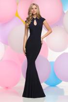 Zoey Grey - Bead Embellished Cap Sleeve Dress 30997