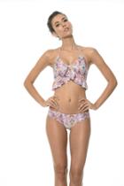 2017 Malai Swimwear - Watered Chevron Ruched Bottom B00253