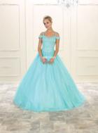 May Queen - Beaded Lace Sweetheart Ballgown