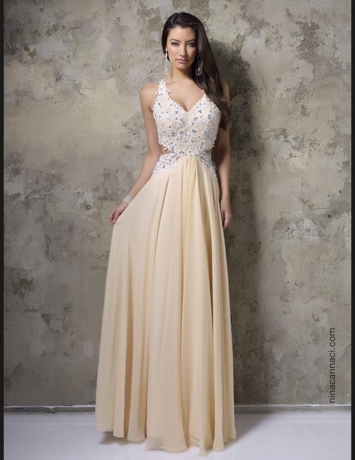 Nina Canacci - 1244 Dress In White/nude