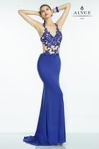 Alyce Paris B'dazzle - 35769 Dress In Sapphire Nude