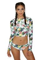 Black Box Swim - Francis Cropped Swim Shirt Style 1