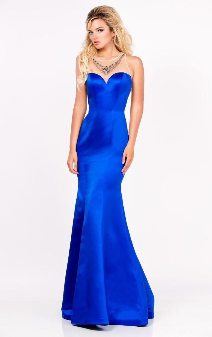 Ashley Lauren - 1185 Embellished Neckline Evening Dress